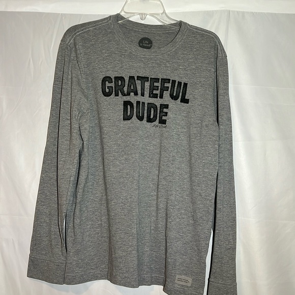 Life Is Good Other - Life is Good mens gray long sleeve tee size Med. Grateful dude screen print